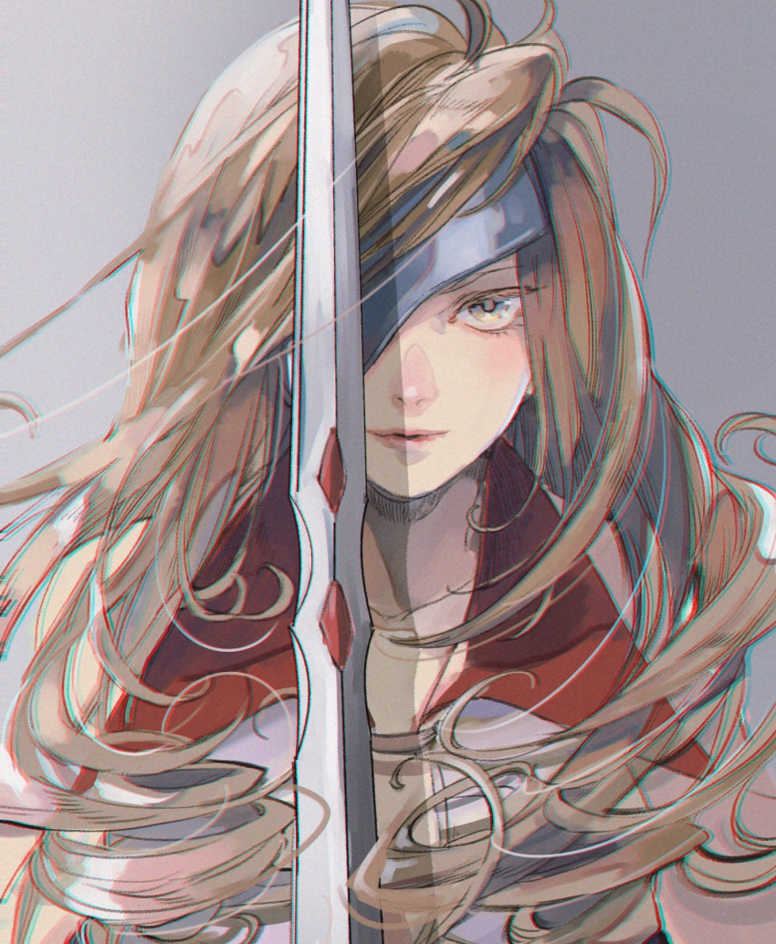 1girl, bare_shoulders, beatrix_(ff9), bombyxmori_ckr, brown_eyes, brown_hair, closed_mouth, commentary