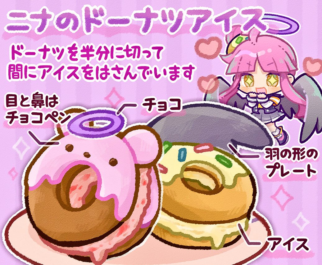 1girl, ahoge, black_jacket, black_wings, diamond-shaped_pupils, diamond_(shape), doradorakingyo, doughnut