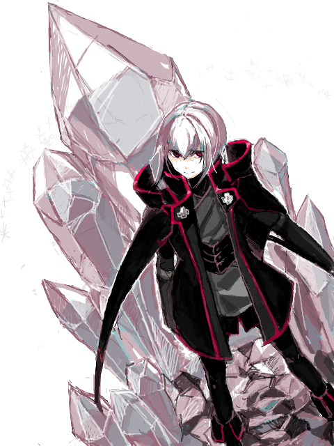 alternate_color, aya_(min412), bad_id, blazblue, boots, gloves, ice, jin_kisaragi