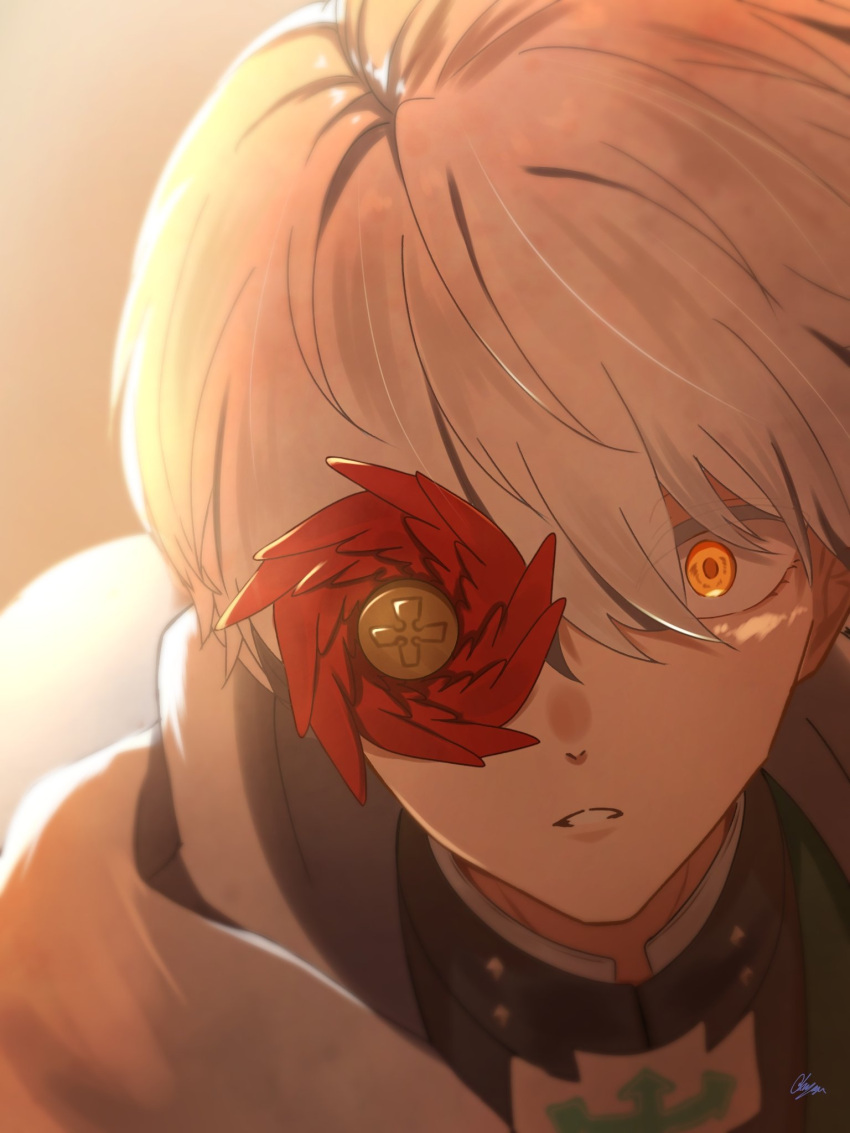 1boy, asuka_r._kreutz, guilty_gear, guilty_gear_strive, hair_between_eyes, highres, hijigashimon, looking_at_viewer
