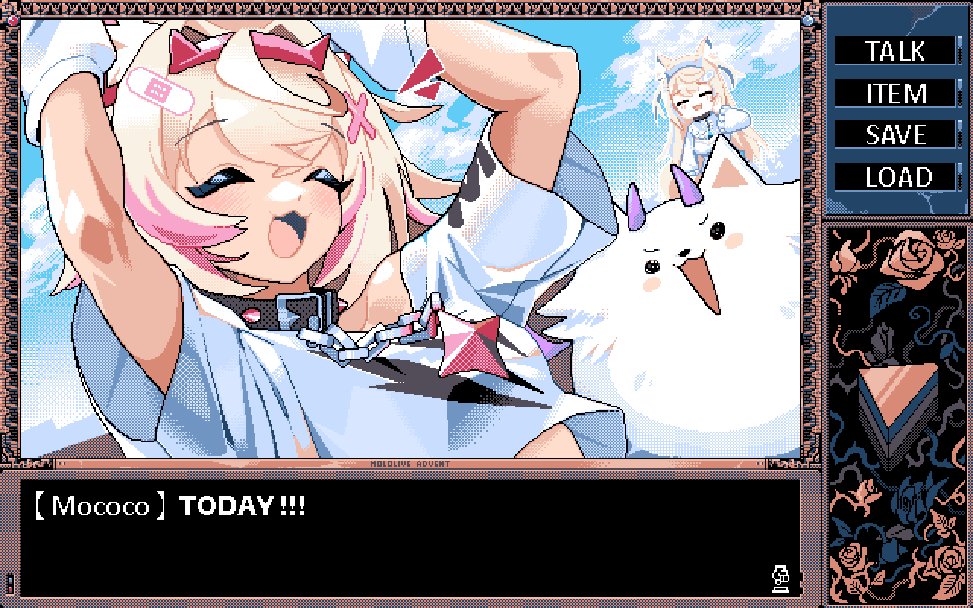 2girls, animal_collar, animal_ears, arm_warmers, arms_up, bandaid, bandaid_hair_ornament, black_collar