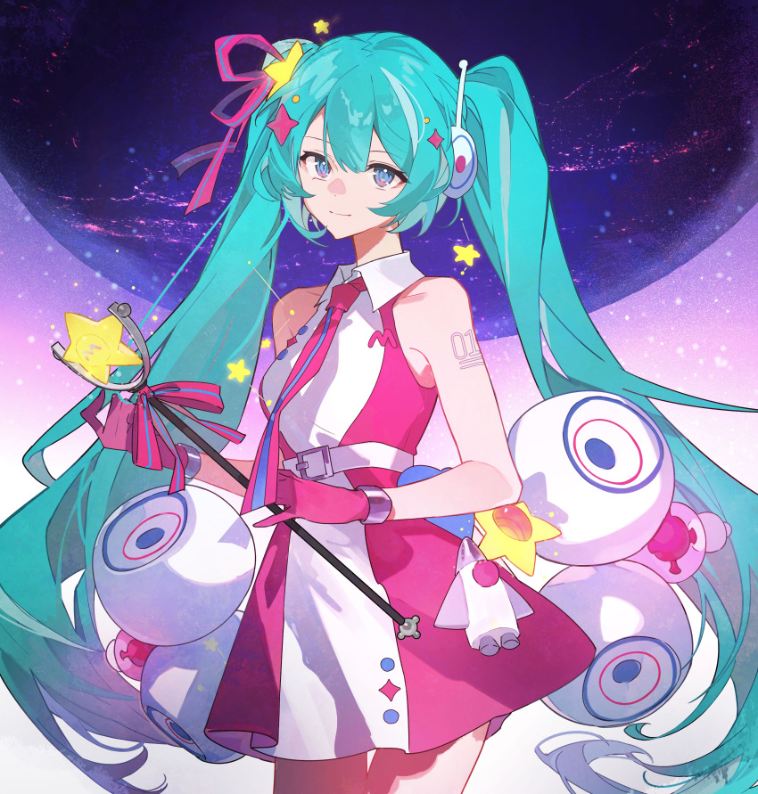 1girl, absurdres, aqua_hair, bare_legs, belt, blue_eyes, commentary, dress