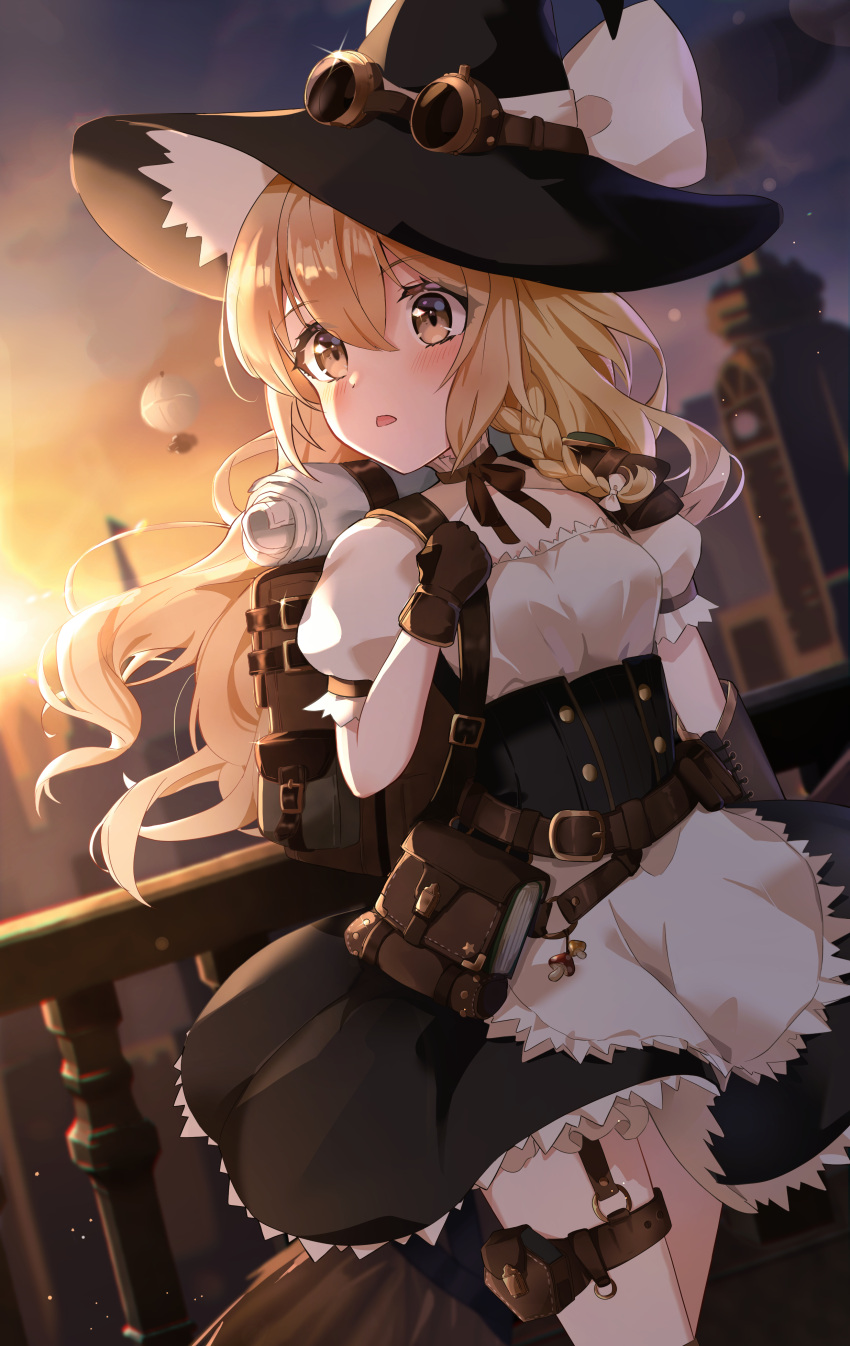 1girl, absurdres, blonde_hair, blush, braid, breasts, hair_between_eyes, highres