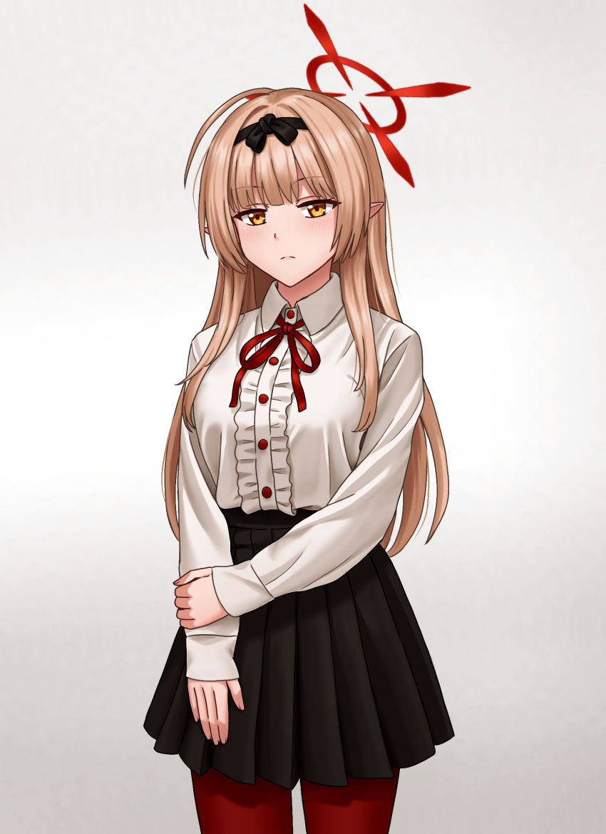 blue_archive, blush, brown_eyes, chinatsu_(blue_archive), closed_mouth, durian12, halo, highres