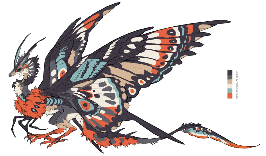 animal_focus, antennae, arthropod_limbs, artist_name, beak, bird_wings, butterfly_wings, chimera