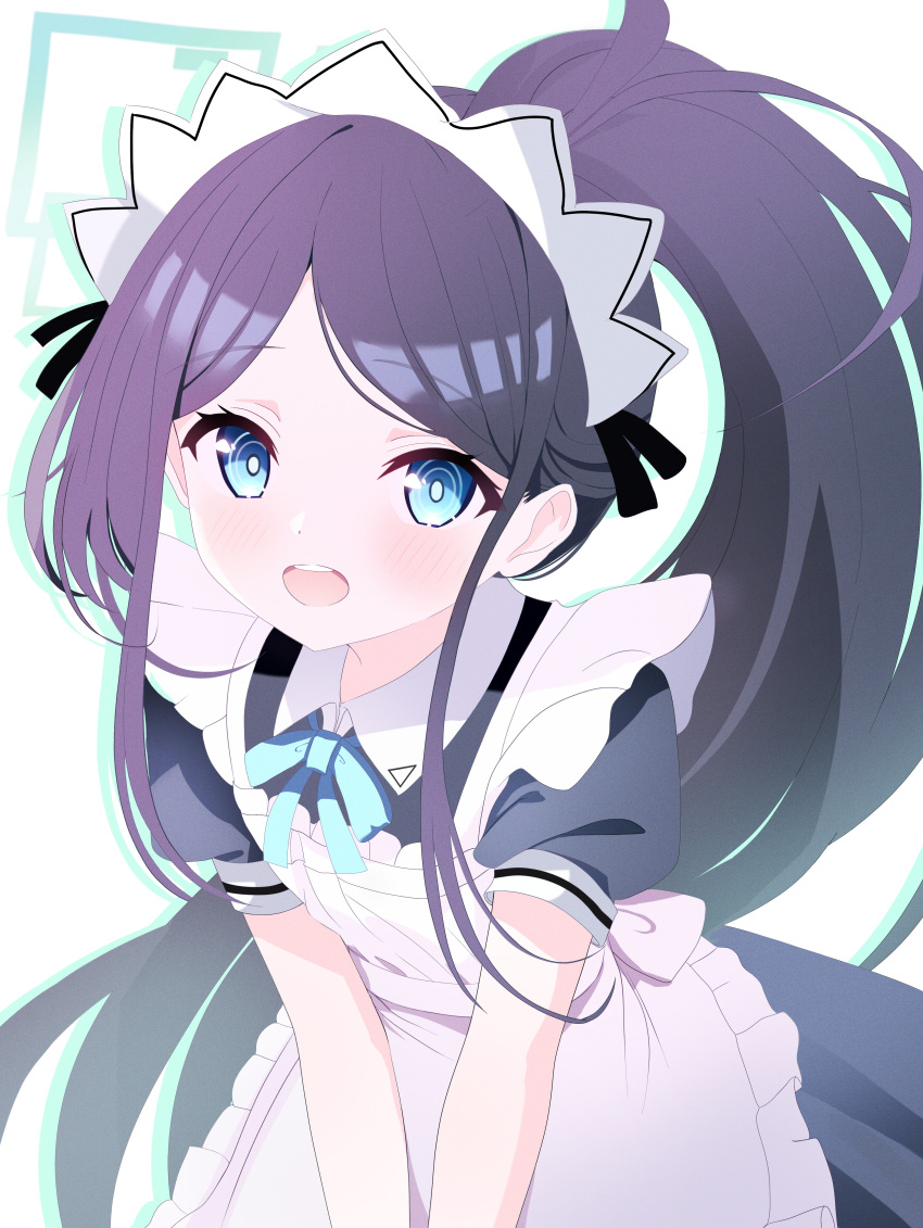 1girl, absurdres, akiyuki_nagi, alternate_costume, alternate_hairstyle, apron, aris_(blue_archive), aris_(maid)_(blue_archive)