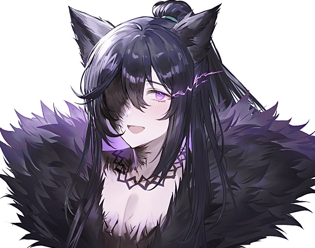 1boy, animal_ears, black_hair, blush, bonno_sasu, coat, commentary, e.g.o_(project_moon)