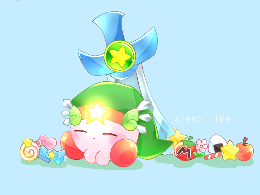 closed_eyes, copy_ability, highres, kirby, kirby's_return_to_dream_land, kirby's_return_to_dream_land_deluxe, kirby_(series), sleeping, ultra_sword, ultra_sword_kirby