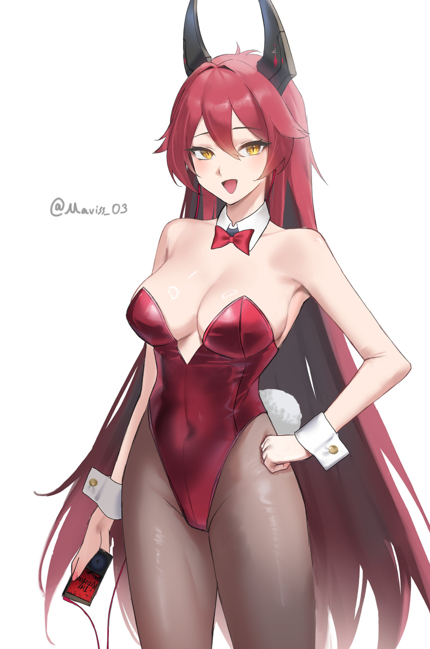 absurdres, bare_shoulders, bow, earphones, earphones, goddess_of_victory:_nikke, highres, holding