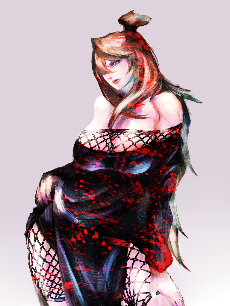 curvy, fishnets, homex, long_hair, mizukage, naruto, terumi_mei