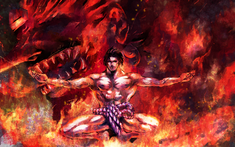 fire, homex, male, manly, muscle, naruto, susanoo, uchiha_sasuke