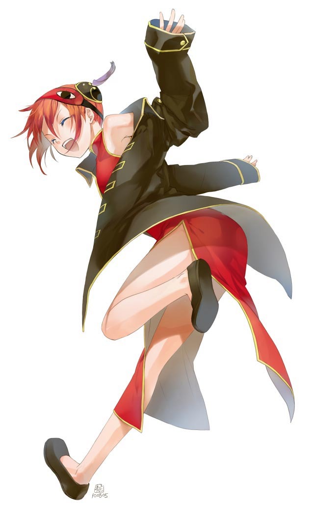 bun_cover, china_dress, chinese_clothes, gintama, hair_bun, kagura_(gintama), legs, neko3