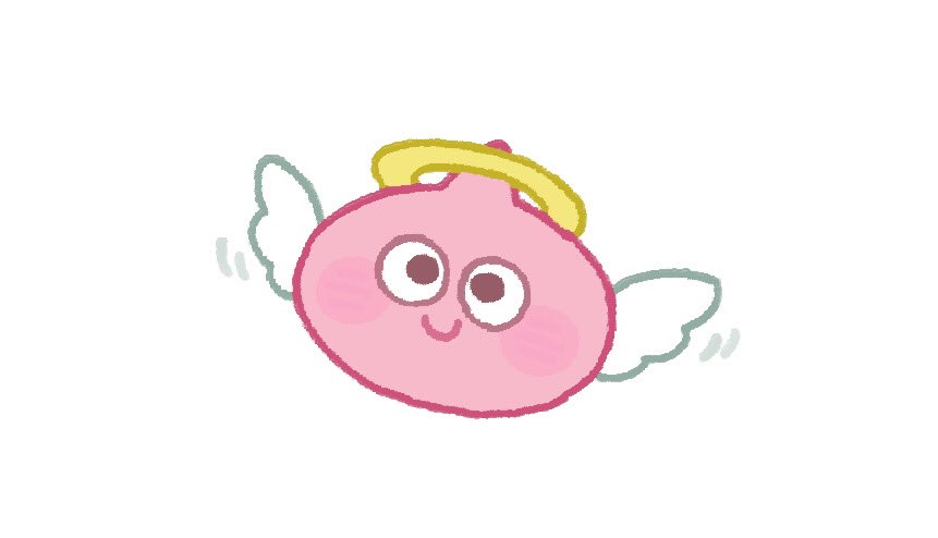 angel_slime, angel_wings, black_eyes, closed_mouth, doradorakingyo, dragon_quest, flying, halo, no_humans, simple_background, slime_(dragon_quest), smile, solo, white_background, white_wings, wings, yellow_halo