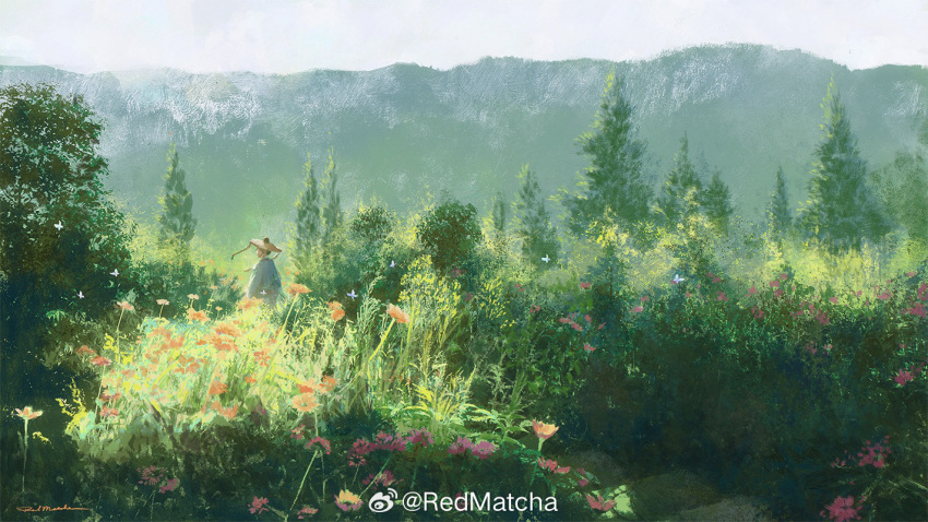1boy, black_hair, blue_robe, blue_sleeves, bug, butterfly, chinese_clothes, chinese_commentary