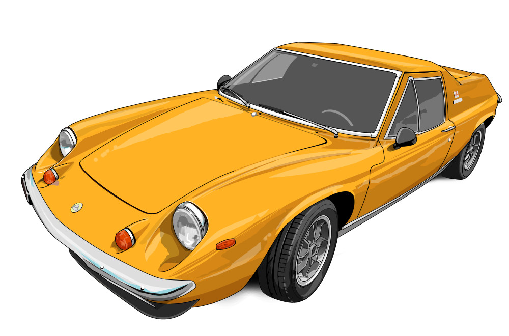 car, directman, lotus_(brand), lotus_europa, motor_vehicle, no_humans, original, simple_background