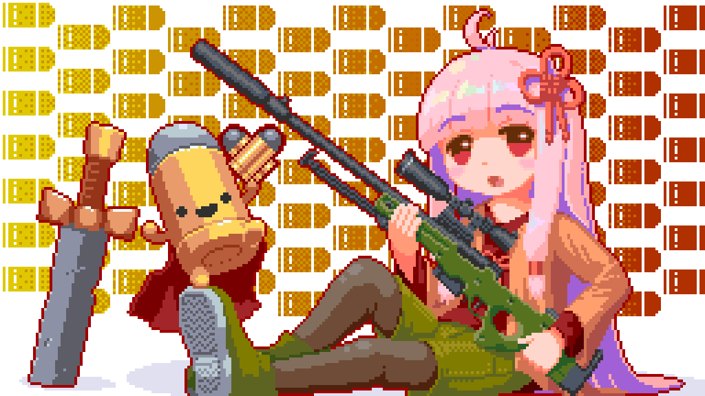 1girl, 1other, :d, :o, ai_arctic_warfare, black_pantyhose, blunt_bangs, blush_stickers