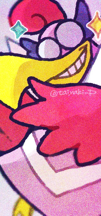 animal_focus, beak, bird, blank_eyes, doradorakingyo, facing_viewer, film_grain, grin