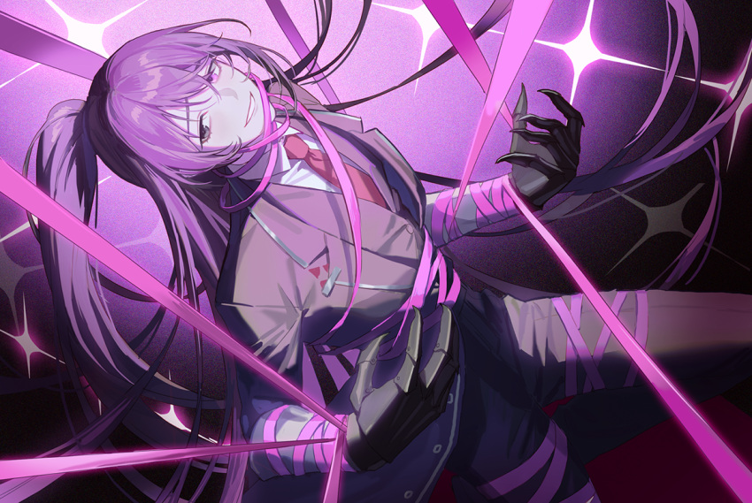 1boy, black_coat, black_eyes, black_jacket, black_pants, blue_hair, claws, coat