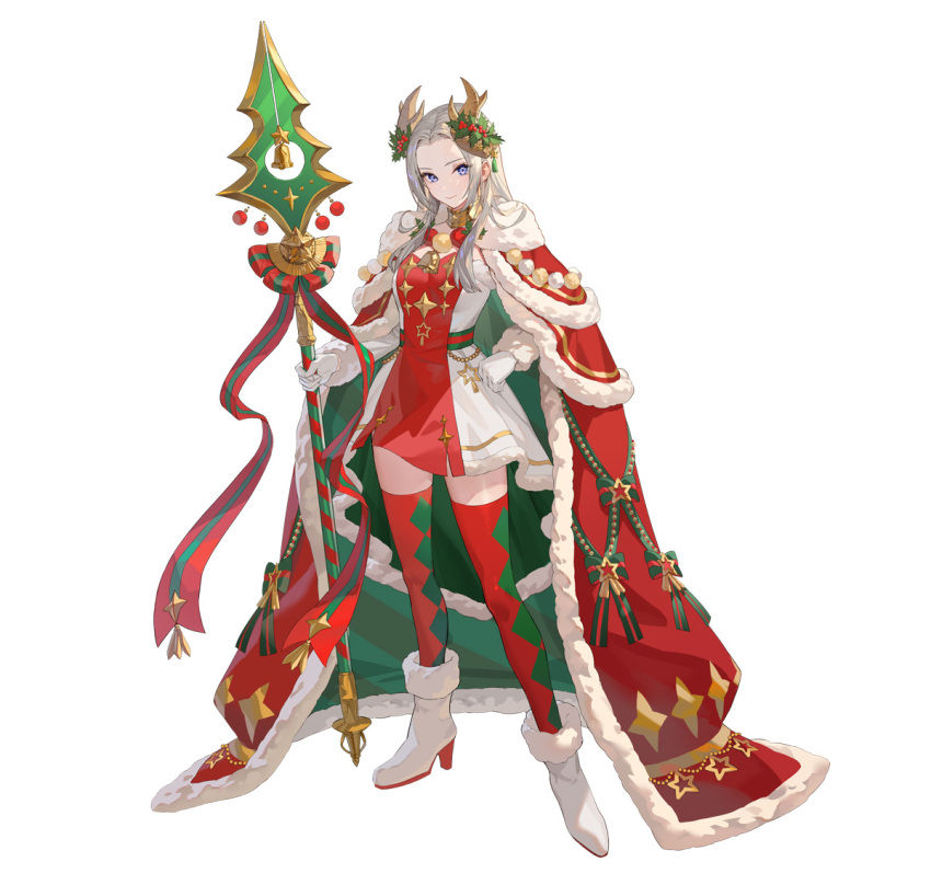 1girl, edelgard_von_hresvelg, edelgard_von_hresvelg_(snowfall_future), fire_emblem, fire_emblem:_three_houses, fire_emblem_heroes, official_alternate_costume, official_art