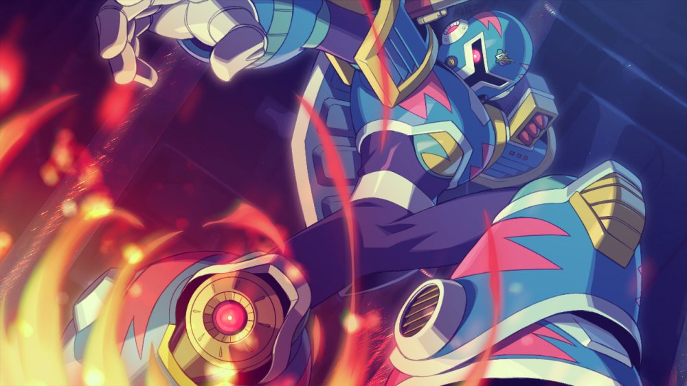 1boy, android, commentary, degarashi_(ponkotsu), english_commentary, helmet, male_focus, mega_man_(series), mega_man_x3, mega_man_x_(series), red_eyes, solo