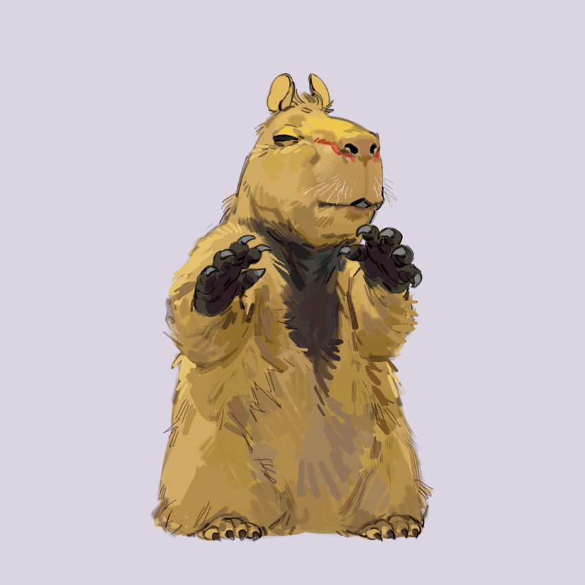 full_body, highres, looking_at_viewer, makuhita, mannimarcos, no_humans, pokemon, pokemon_(creature)