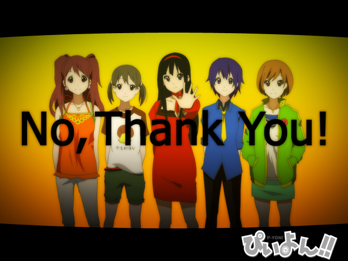 amagi_yukiko, doujima_nanako, k-on!, kujikawa_rise, multiple_girls, no_thank_you!, pantyhose, parody, persona, persona_4, platypus, satonaka_chie, shirogane_naoto, style_parody