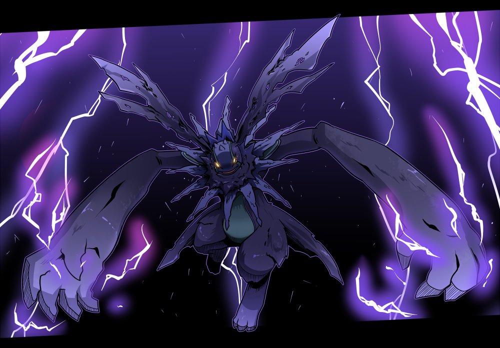 angel, attack, cherubimon, cherubimon_(vice), corruption, digimon, digimon_(creature), electricity