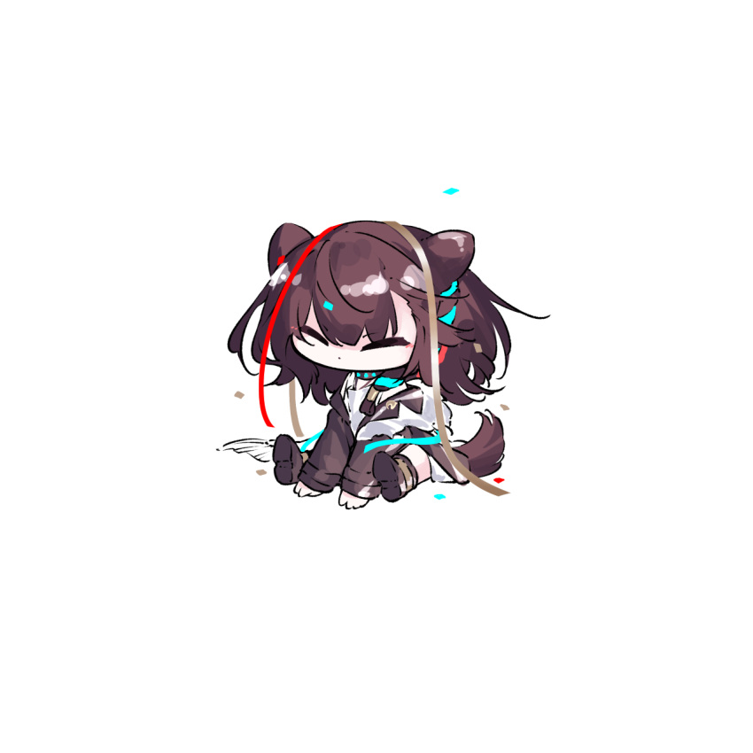 1girl, animal_ears, arknights, between_legs, boots, brown_footwear, brown_hair, brown_jacket