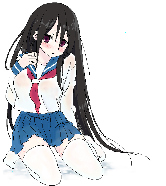 black_hair, dual_persona, ekra, komori_kiri, r, sayonara_zetsubou_sensei, school_uniform, serafuku