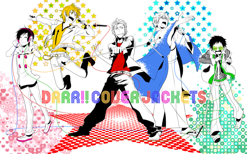 durarara!, glasses, headphones, heiwajima_shizuo, japanese_clothes, kadota_kyohei, kida_masaomi, kimono