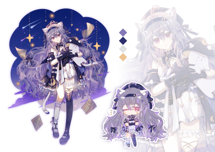 animal, animal_ear_fluff, animal_ears, armband, asymmetrical_legwear, bell, belt, brown_dust_2