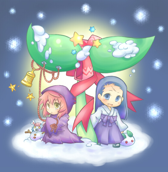 blue_hair, character_request, pote_(ptkan), ptkan, ren_(sekaiju), sekaiju_no_meikyuu, snow, tlachtga