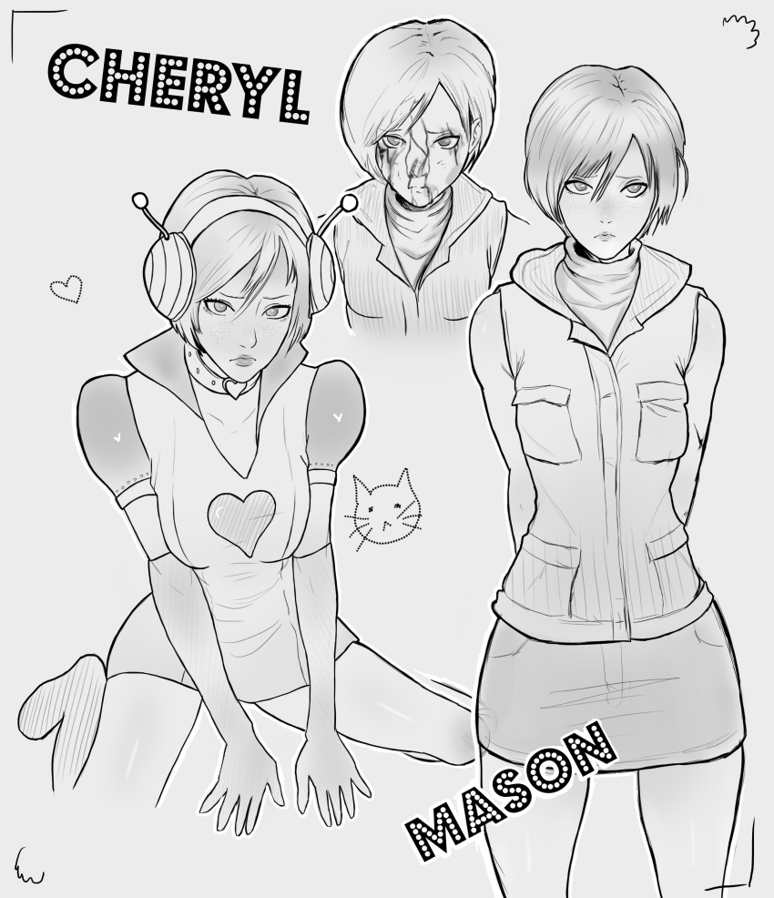 absurdres, cheryl_mason, dead_by_daylight, heather_mason, highres, silent_hill_(series), silent_hill_3, silent_princess