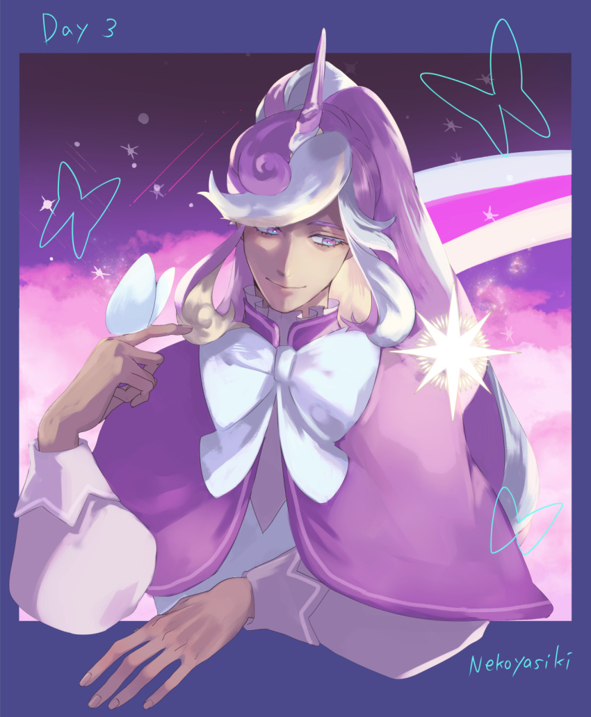 1other, androgynous, bow, bowtie, bug, butterfly, cape, capelet
