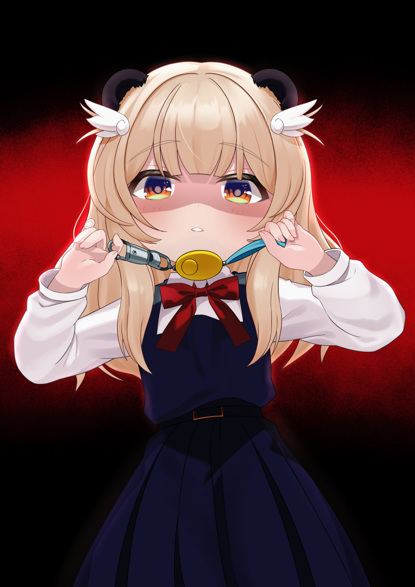 1girl, absurdres, alternate_costume, amatsuna_sasaha, arms_at_sides, belt, blush, breasts