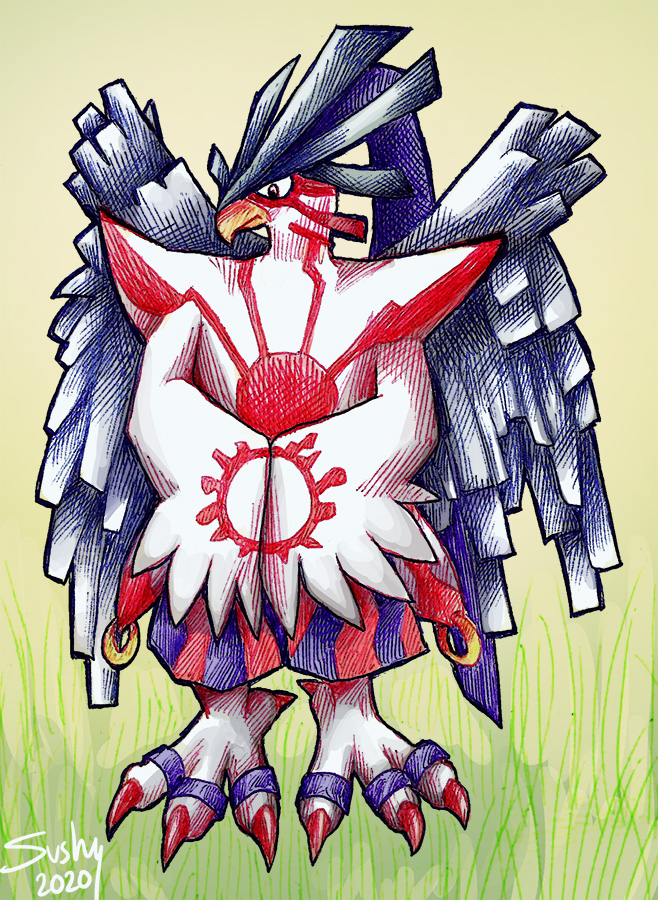 avian, beak, bird, black_hair, chronomon, chronomon_holy_mode, claws, digimon