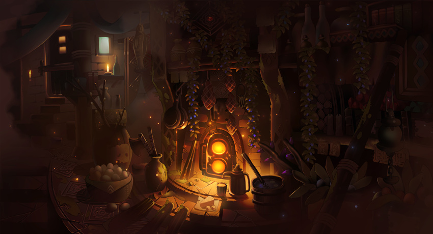 apokarihardcore, axe, basket, broom, cup, door, fantasy, furnace