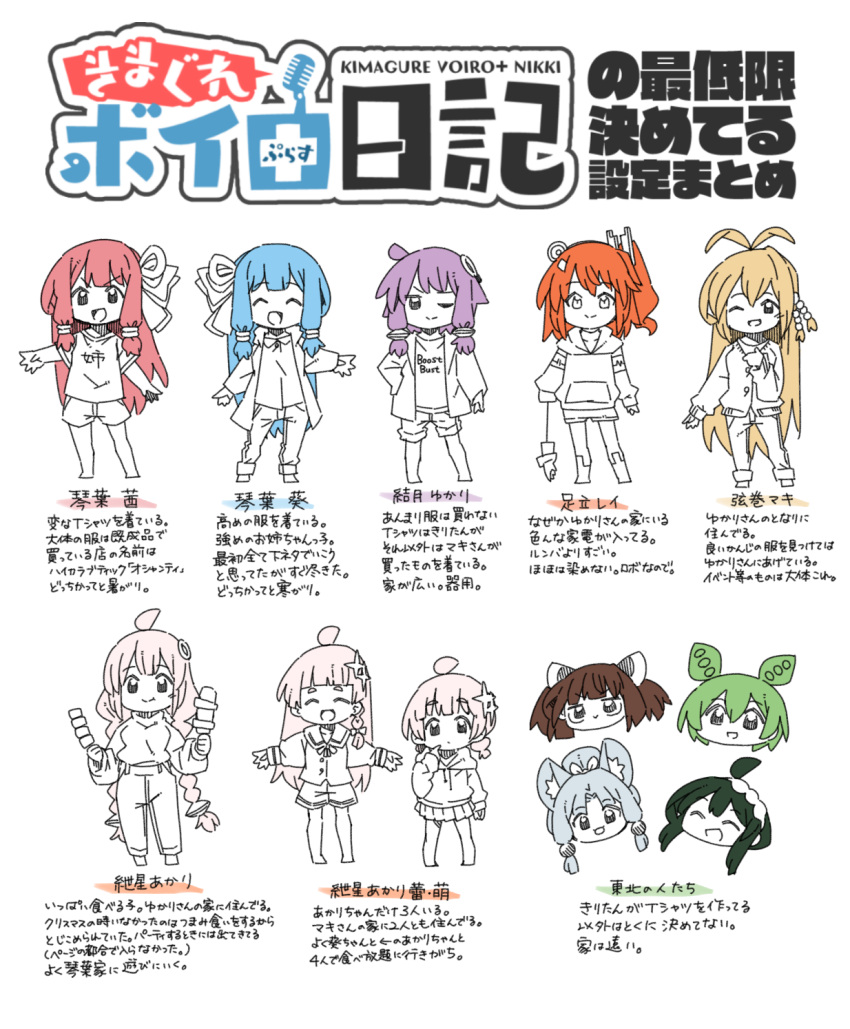 6+girls, :>, ^_^, a.i._voice, adachi_rei, ahoge, android, animal_ears