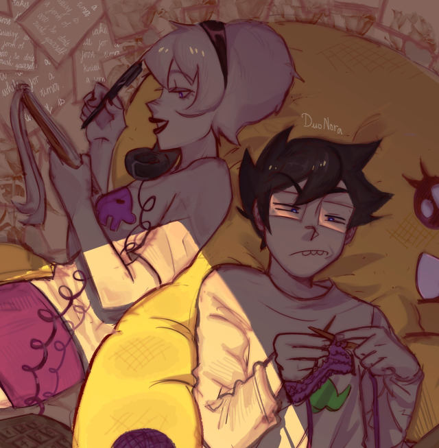 1girl, black_lips, buck_teeth, confused, duonora, gothic, homestuck, john_egbert
