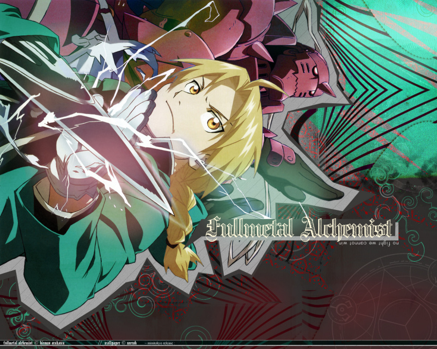 ahoge, alphonse_elric, amber_eyes, angry, armor, bishounen, blonde_hair, braid, brown_eyes, edward_elric, electricity, full_metal_alchemist, fullmetal_alchemist, fullmetal_alchemist_brotherhood, gloves, golden_eyes, long_hair, male, pair, ponytail, robe, wallpaper, yellow_eyes