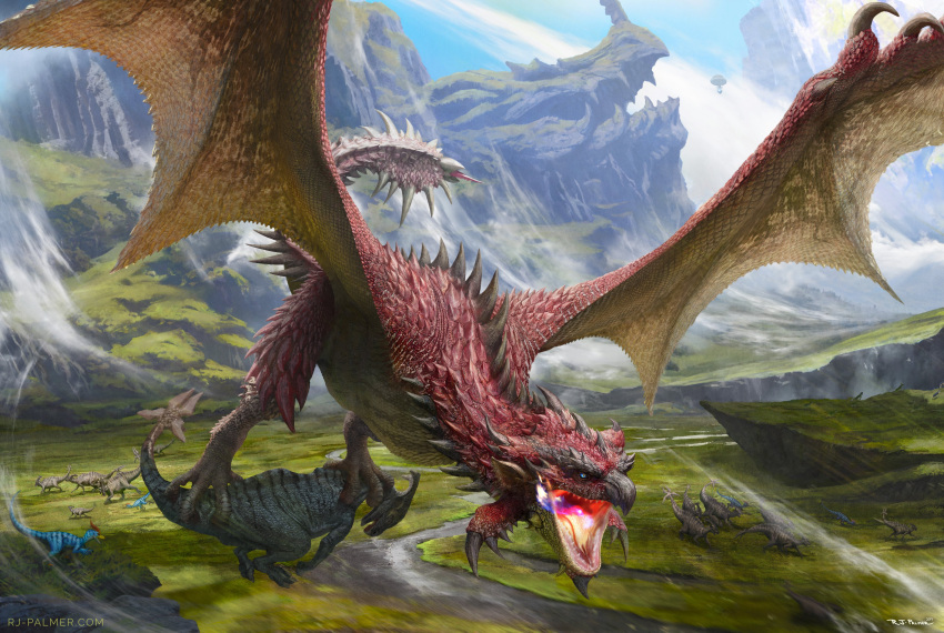 absurdres, aircraft, animal, aptonoth, artist_name, arvalis, blue_eyes, blue_scales