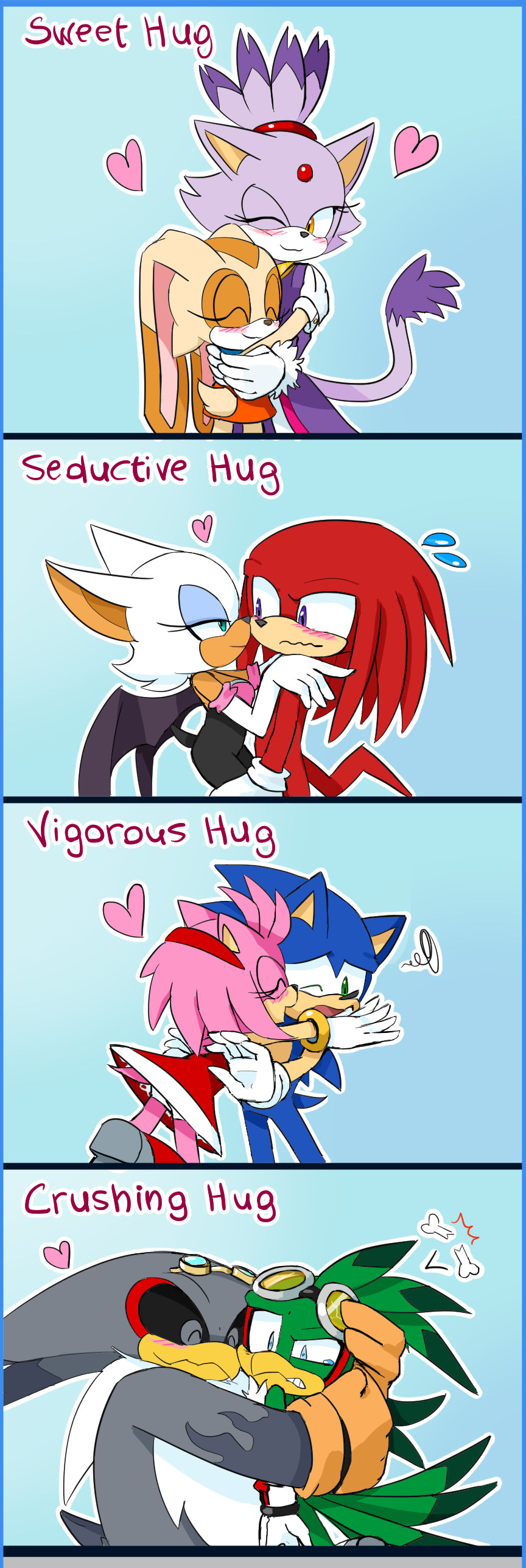 4boys, 4girls, absurdres, amy_rose, animal_ears, bat_ears, bat_girl, bat_wings