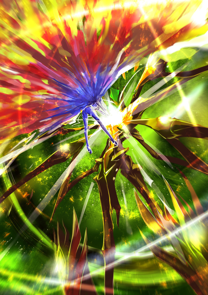 152_in_can, 1girl, 1other, absurdres, alien, crystal, energy, extra_arms