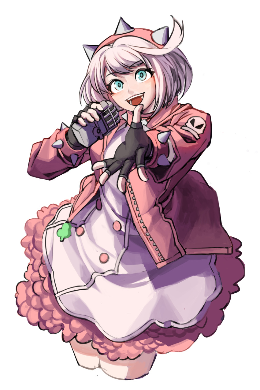 10_09hwan, 1girl, absurdres, ahoge, aqua_eyes, black_gloves, blush, bracelet