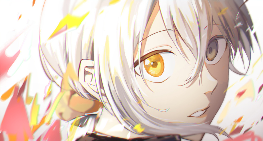 1boy, absurdres, bell, commentary_request, expressionless, floating_hair, hair_bell, hair_between_eyes
