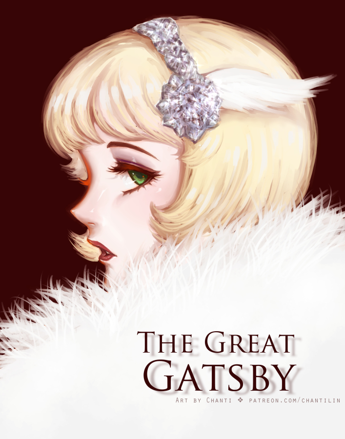 1girl, artist_name, blonde_hair, chanti_(chantilin), commentary, copyright_name, daisy_buchanan, english_commentary