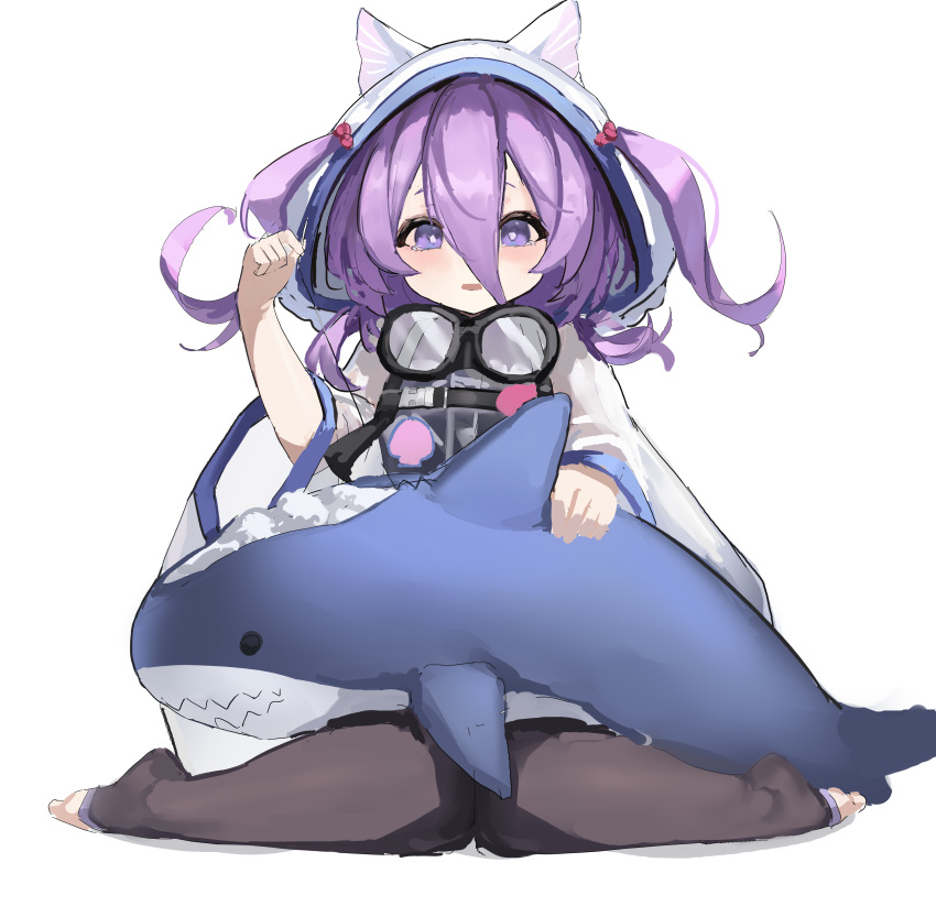 1girl, absurdres, animal_ear_hood, azur_lane, coat, flasher_(azur_lane), full_body, goggles