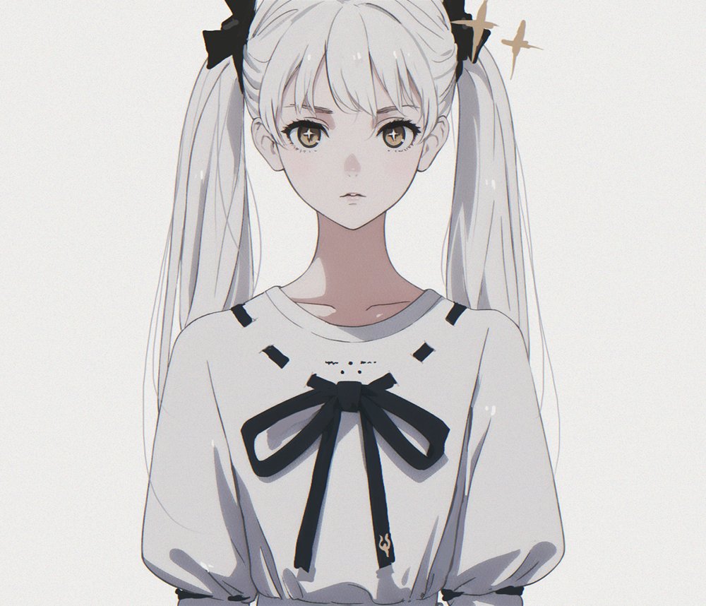 1girl, alternate_costume, black_bow, bow, chest_bow, closed_mouth, collarbone, commentary