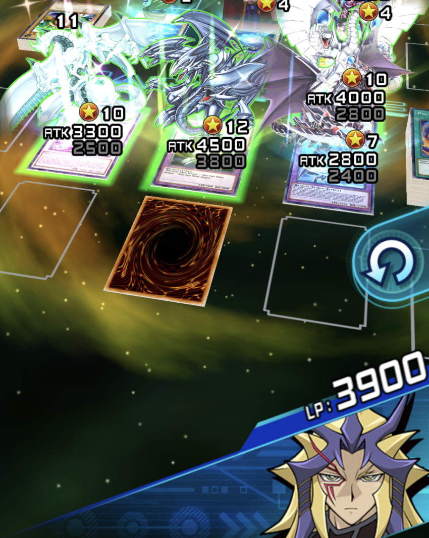 blue-eyes, cyber, dragon_(yu-gi-oh!), dragon_(yu-gi-oh), end, firing, highres, non-web_source, paradox_(yu-gi-oh!), red-eyes, slashing, ultimate