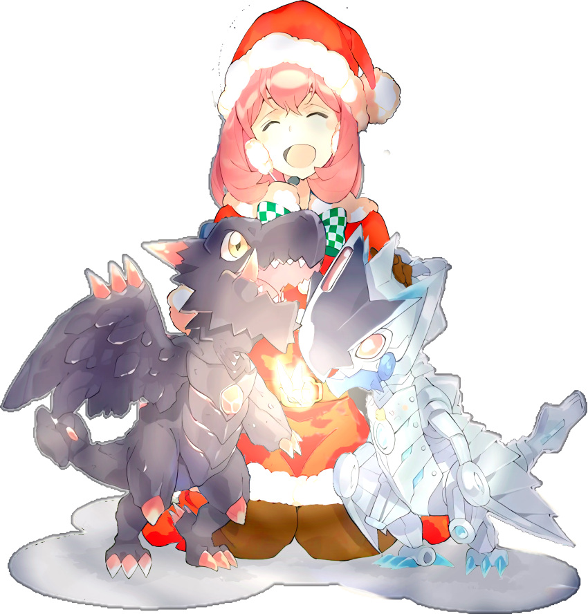 christmas, digimon, digimon_adventure, digimon_card_game, digimon_linkz, highres, jazamon, kurihara_hina